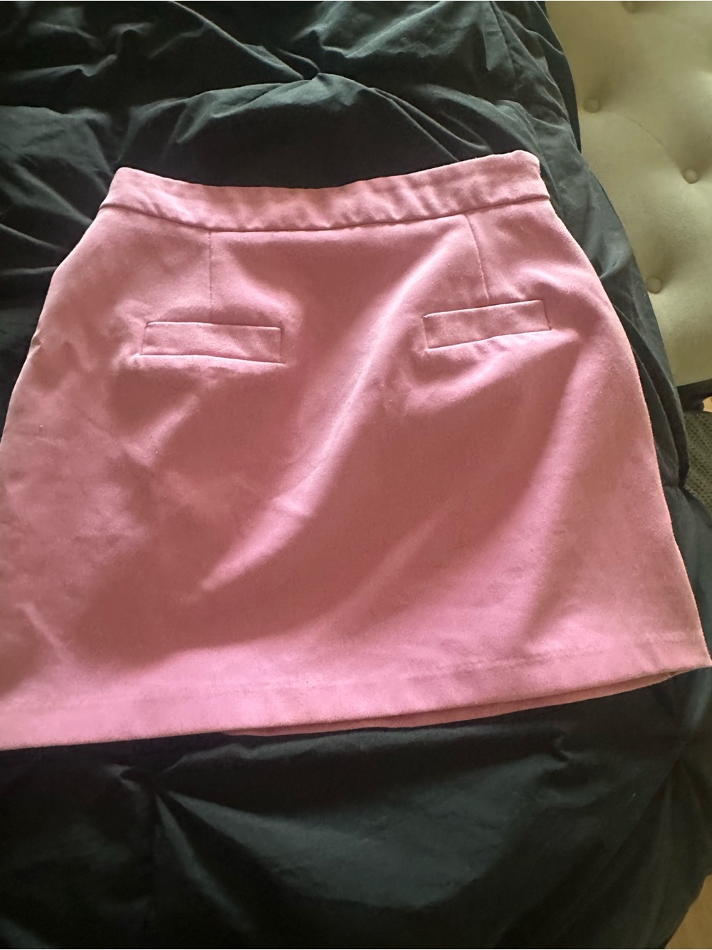 Forever 21 Pink Mini Skirt with Front Welt Pockets